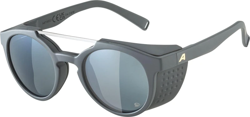 ALPINA Unisex Glace P Sunglasses, Midnight grey matte, One Size