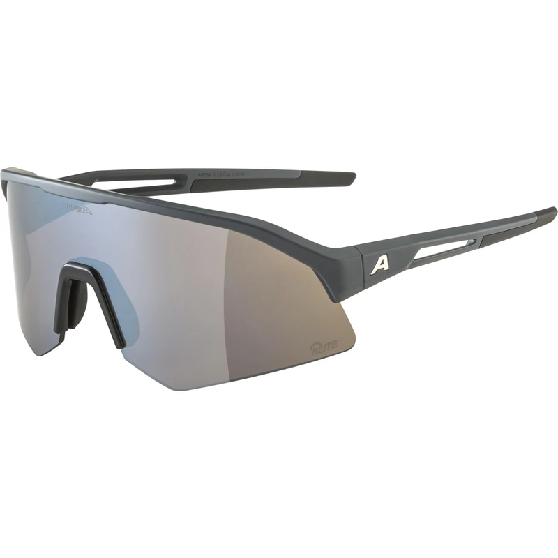 ALPINA Men's Sonic Hr Q-Lite Ski Goggles, Midnight-Grey Matt, One Size - Image 1