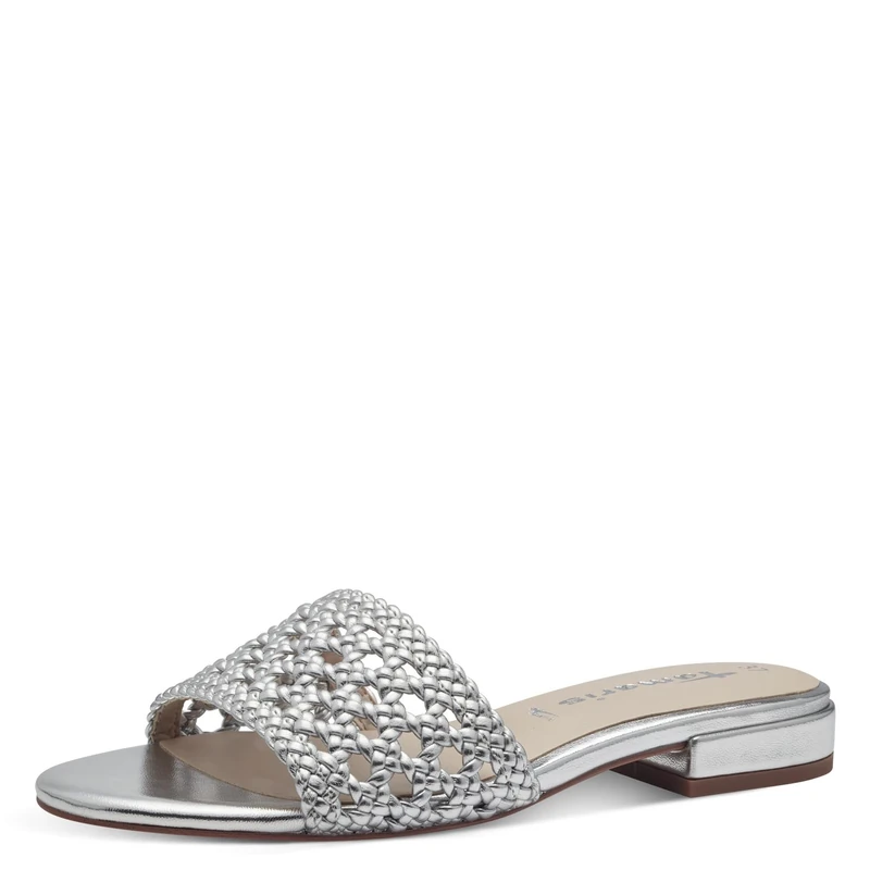 Tamaris Women's 1-27122-42 Mules, Silver, 4 UK - Image 1
