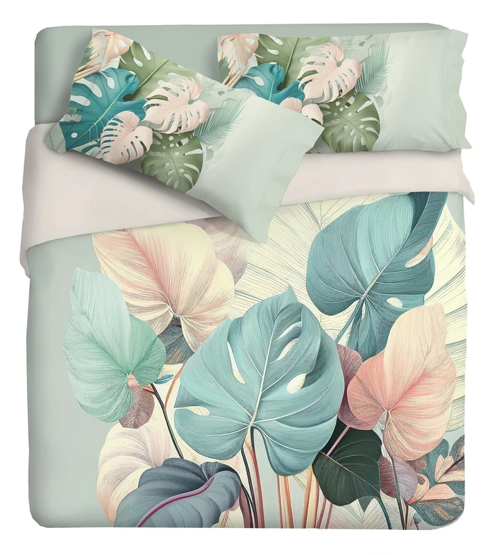 Fine Art Photographic Duvet Cover Set for 1 Single Bed Botanic Design