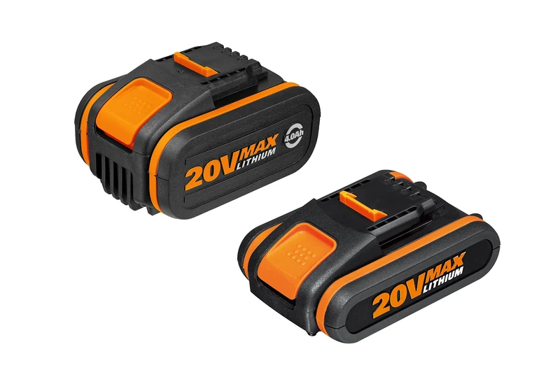 WORX WA3640 Original PowerShare Battery 20 V - 2500 mAh Li-Ion, Rechargeable, Compact Battery with Higher Safety and Longer Running Time, with LED Charge Indicator - Compatible with All WORX Devices