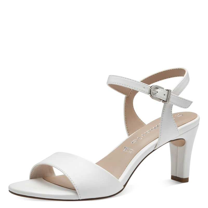 Tamaris Women’s sandal with stiletto heel white 4 UK