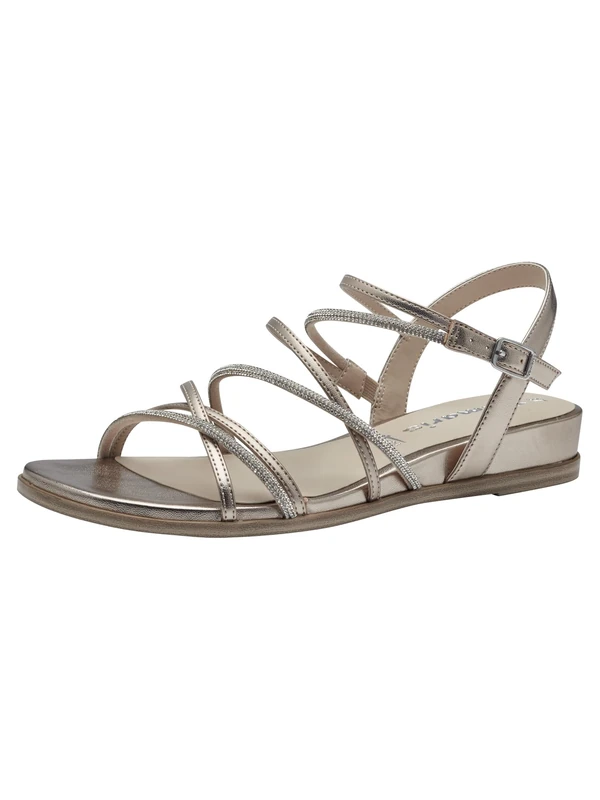 Tamaris Women’s sandal flat metallic 3.5 UK