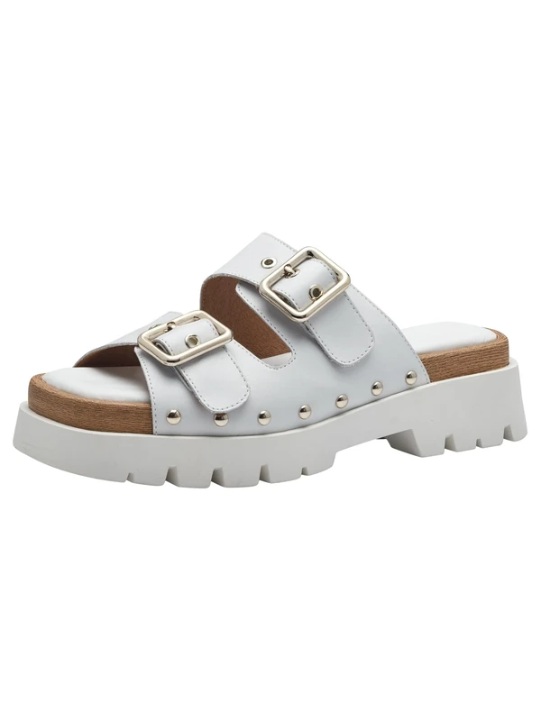 Tamaris Mules 1-27224-42 Wide, White, 4 UK - Image 1