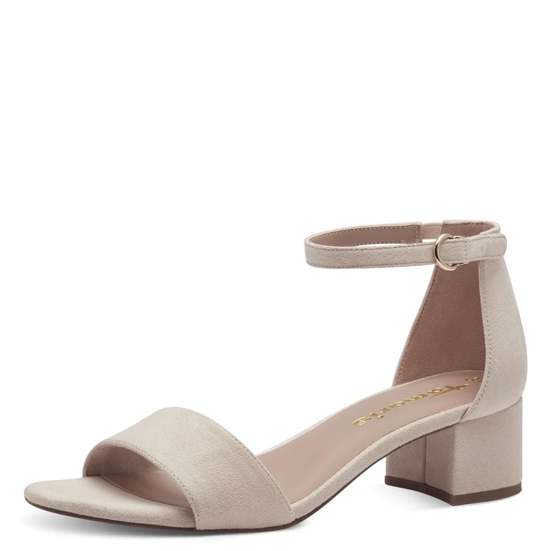 Tamaris Women’s sandal with block heel beige 5 UK