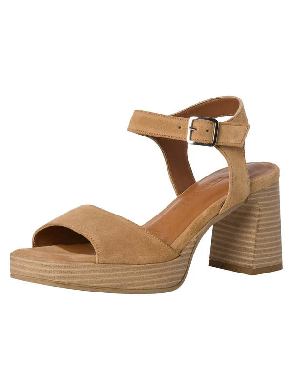 Tamaris Women' 1-28030-42 Heeled Sandal, Desert Patent, 5 UK