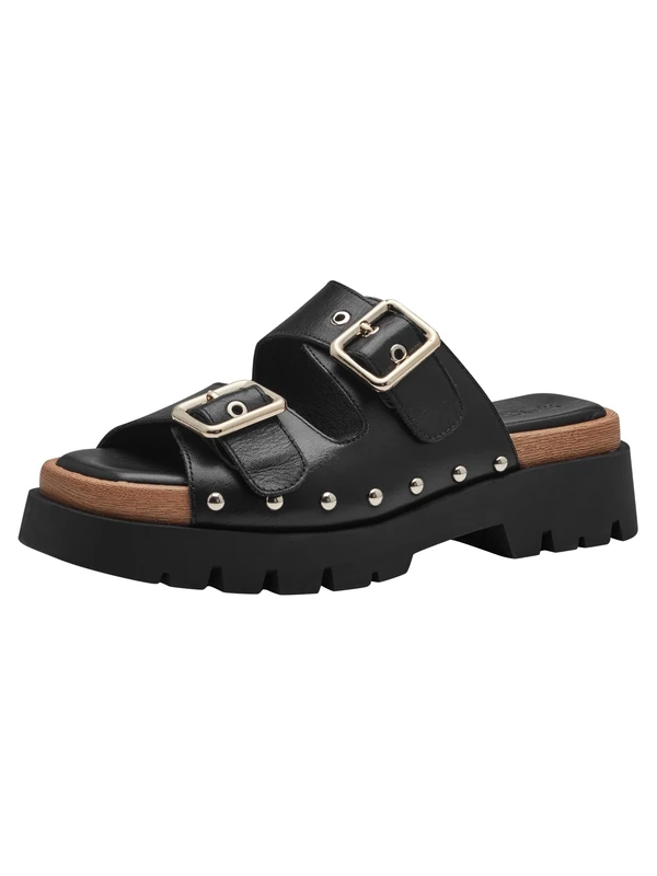 Tamaris Mules 1-27224-42 Wide, black, 5 UK
