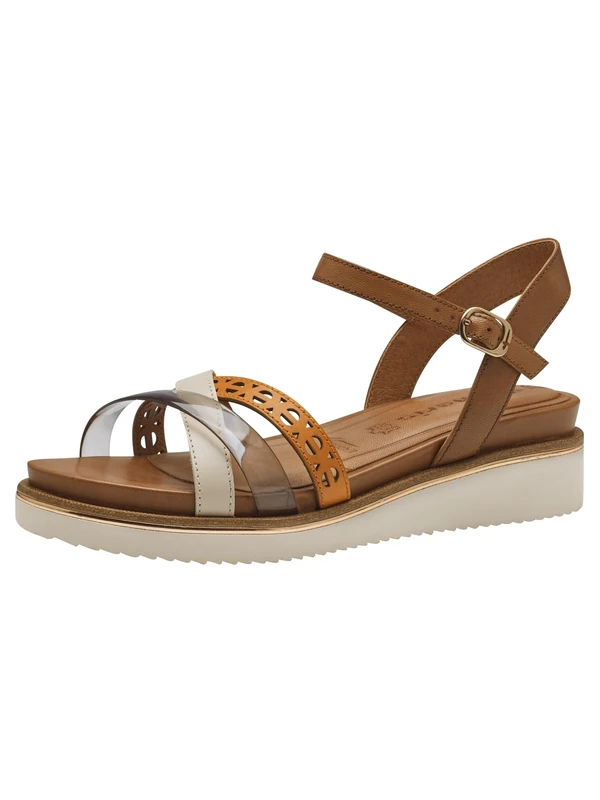 Tamaris Sandals 1-28255-42, Cognac Comb, 6 UK
