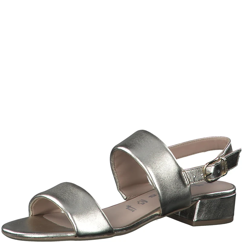Tamaris Women's 1-28147-42 Heeled Sandals, Light Gold Met, 5 UK - Image 1