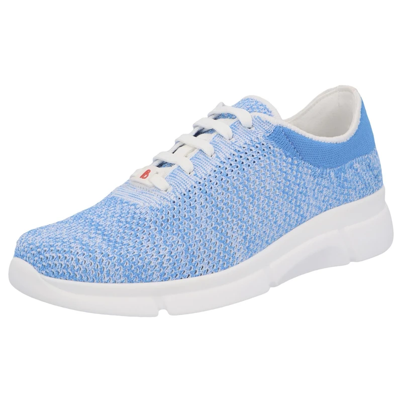 Berkemann Women's Niki Sneaker, White Blue, 3 UK