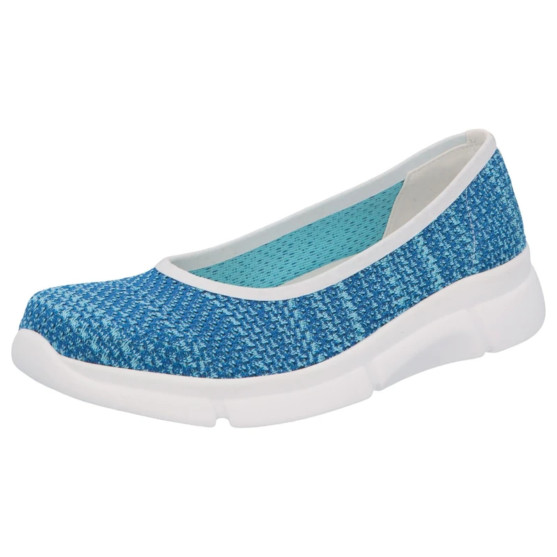 Berkemann Women's Cera Ballet Flat, Blue White, 9 UK