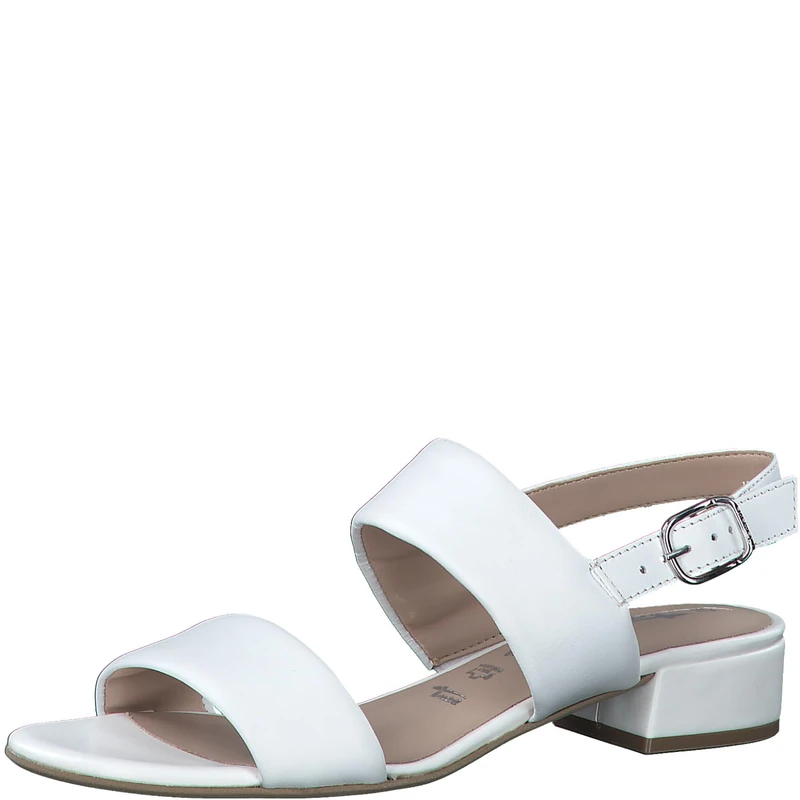 Tamaris Women's 1-28147-42 Heeled Sandals, White, 4 UK - Image 1