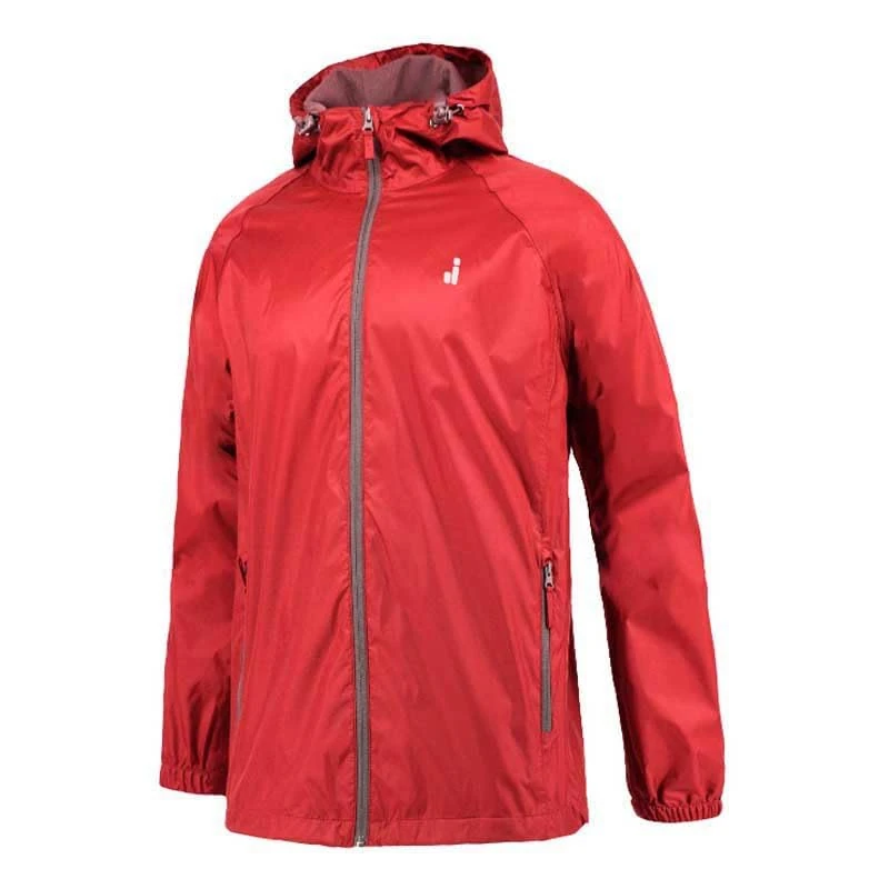 Joluvi Men's Rain Jacket Rainjack Raincoat, red, XXXL