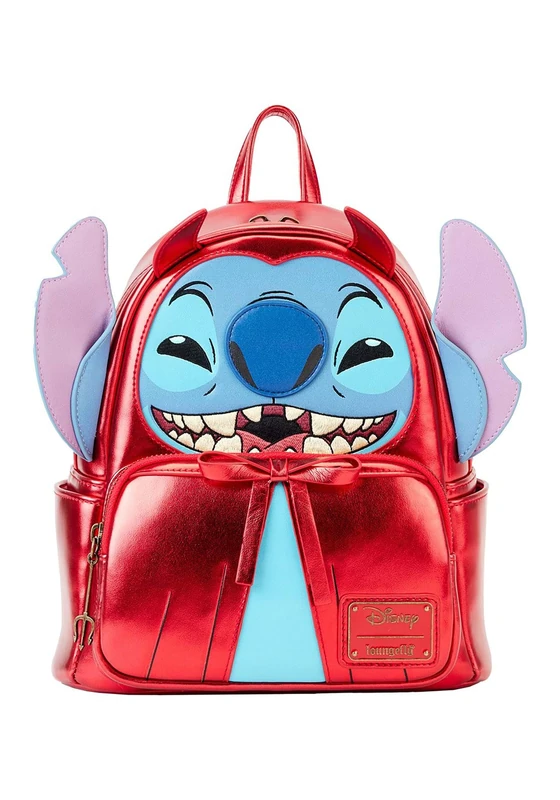 Loungefly WDBK3261 Disney Stitch Devil Double Strap Mini Backpack One Size Multiicolour