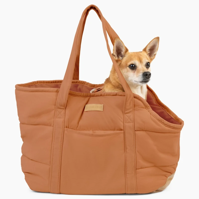 Dog Purse Carrier for Small Dogs, Cozy Plush Pet Carrier Purse, Secure Harness Clip, Lightweight Dog Tote Bag Carrier for Small Dogs and Puppies - Image 1