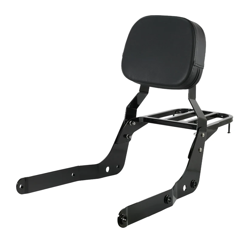 Sissybar Backrest and Luggage Rack for Honda Shadow Aero VT750C 2004-2025 (Black Finished)