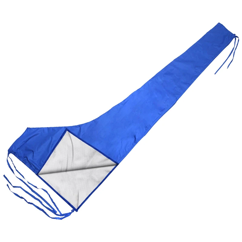 SYOWADA 12-13Ft Boom Mainsail Cover, Waterproof, UV Protection, Blue, 420D Oxford Cloth, Sailboat