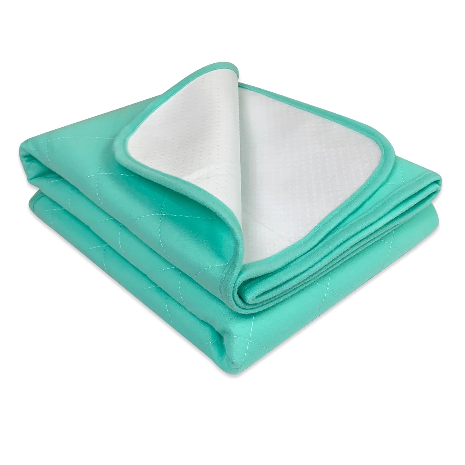 Bedecor Heavy Absorbency Reusable Incontinence Bed Pads for Kids, Adults, Elderly, Pets - Kylie Sheets for Bed, Couch, Sofa, Floor - 86x132cm, Green New Invention, Anti-Slip