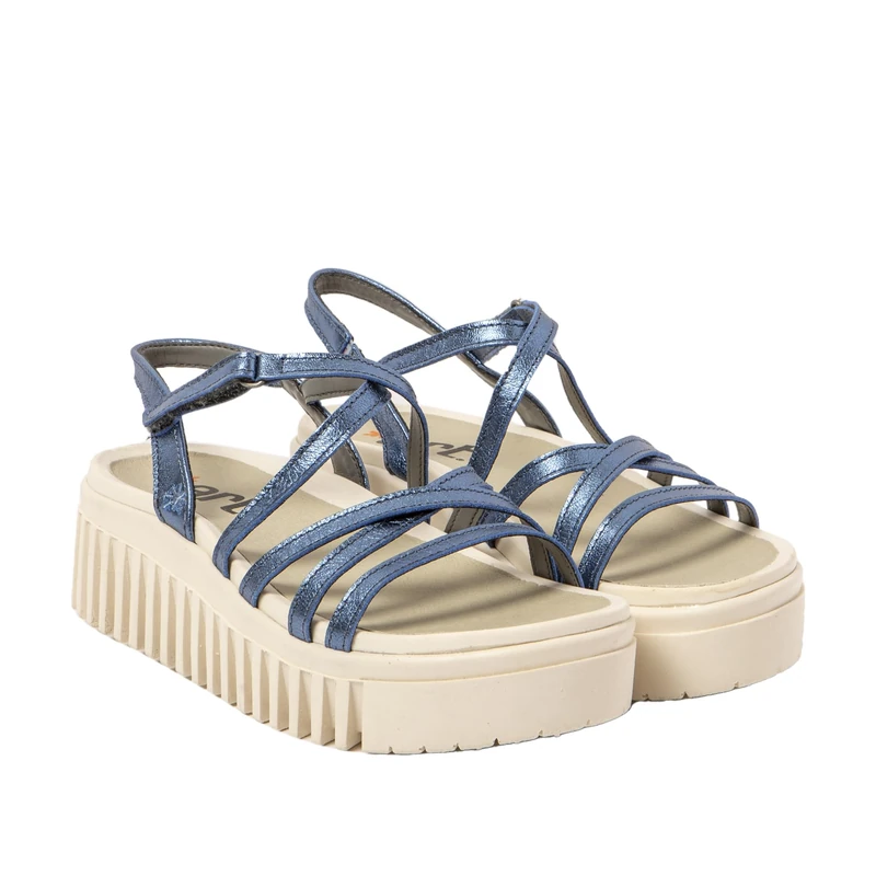 ART Women's 1576f Brighton Sandal, Metallic Blue, 9 UK