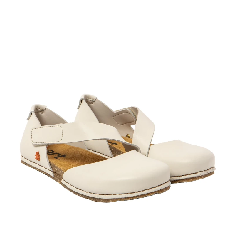 ART 0384 Creta, Women's Sandal, Nappa Cream, 4 UK - Image 1