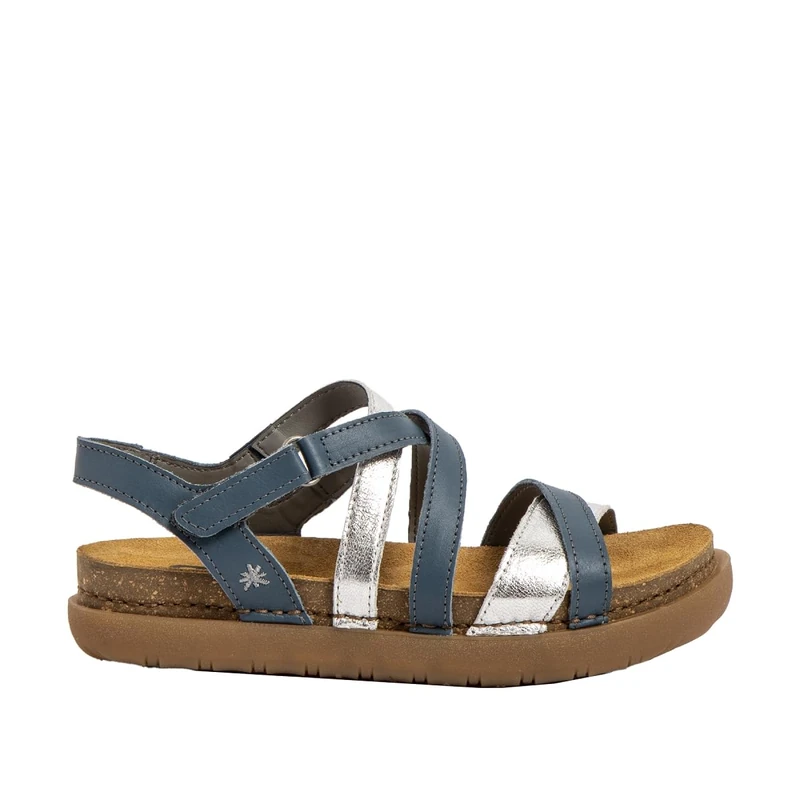 ART 1714 Rhodes, Women's Sandal, Nappa Denim Silver, 9 UK