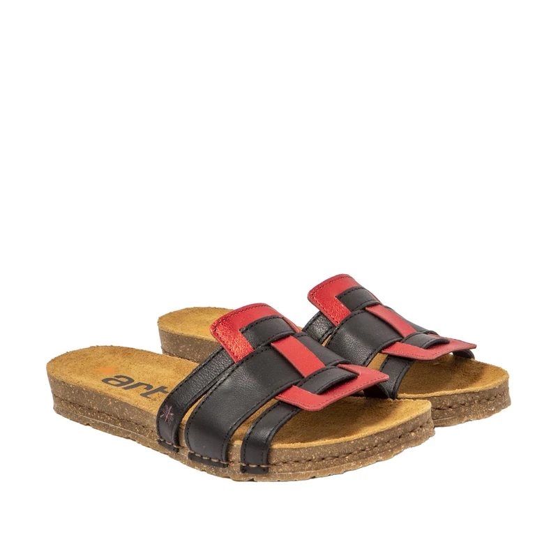 ART 0259 Creta, Women's Sandal, Nappa Multi Black, 5 UK