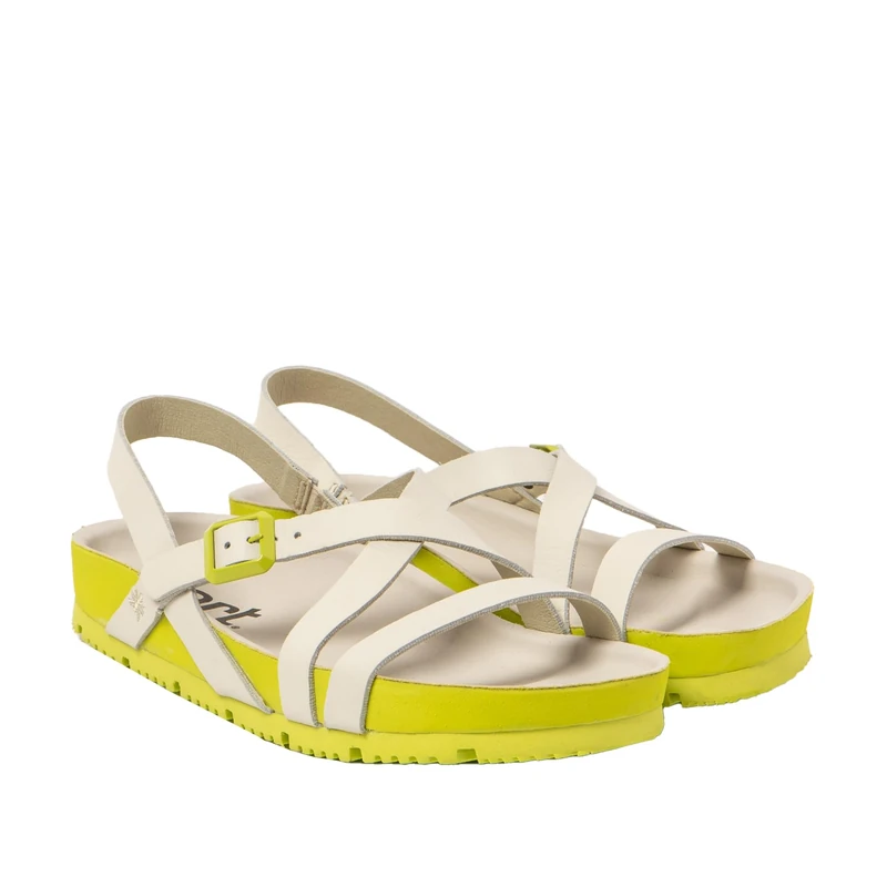 ART 1619 Bordeaux, Sandal Woman, Nappa Cream Pistachio, 9 UK
