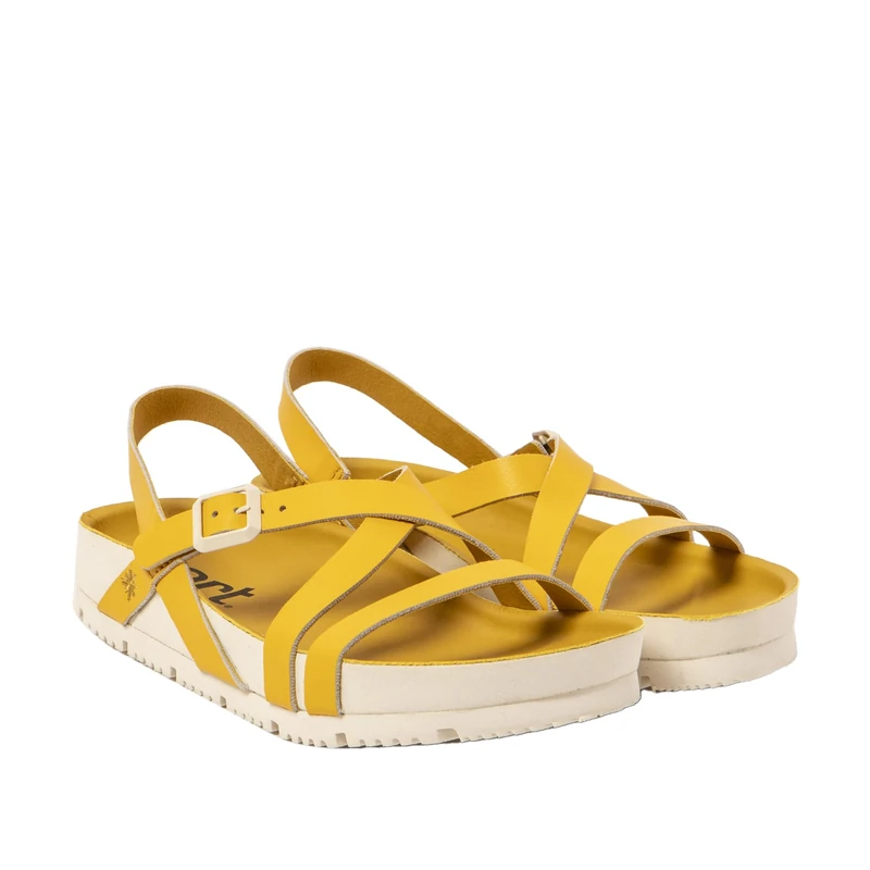 ART Women's 1619 Bordeaux Sandal, Nappa Yellow, 3 UK