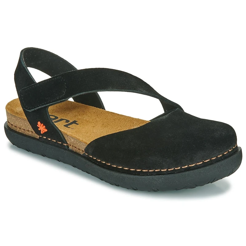 ART 1712s Rhodes, Women's Sandal, Black/White, 4 UK