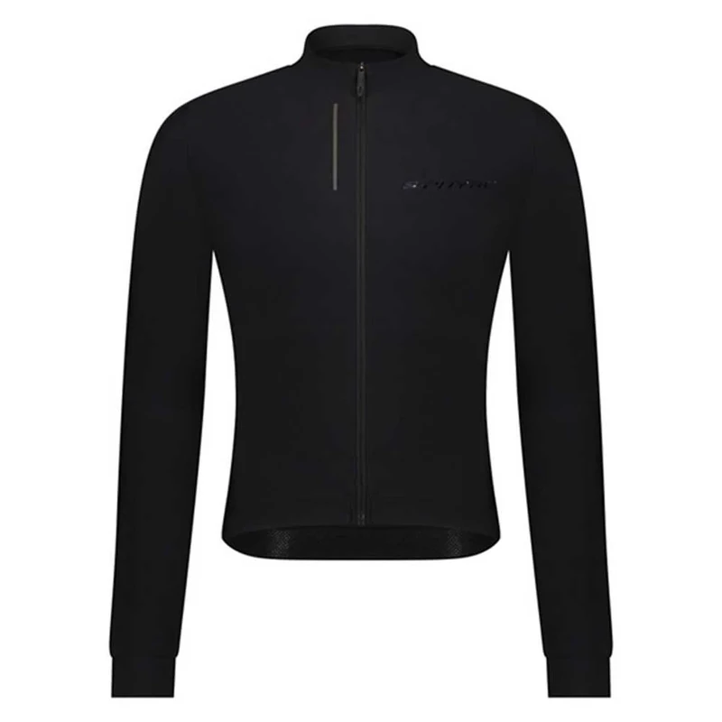 SHIMANO Unisex S-phyre L.S. Thermal Jersey, Black, L