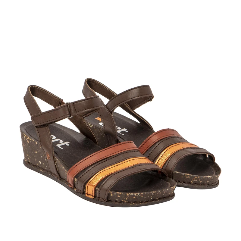 ART 1943 I Imagine Wedge SandalsWoman, Nappa Multi Brown, 8 UK