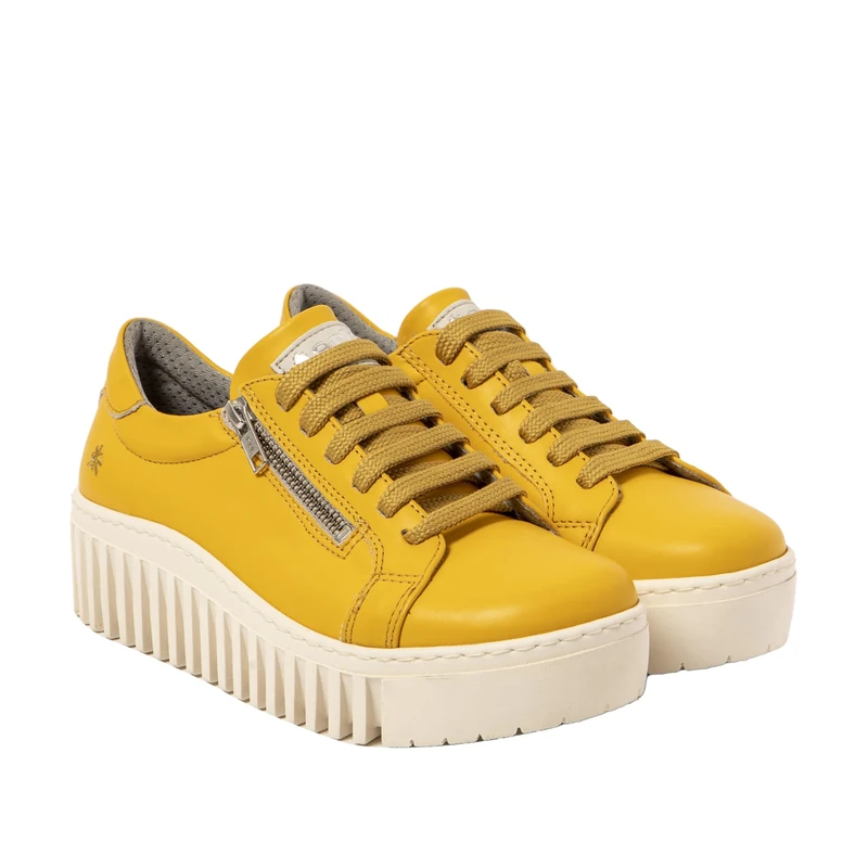 ART 1538 Brighton, Women's Sneakers, Nappa Yellow Cream, 8.5 UK