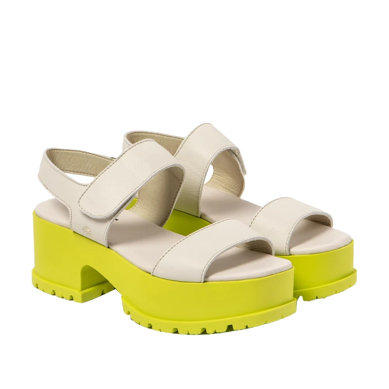 ART 1829 Manchester, Women's Sandal, Nappa Cream Pistachio, 3 UK