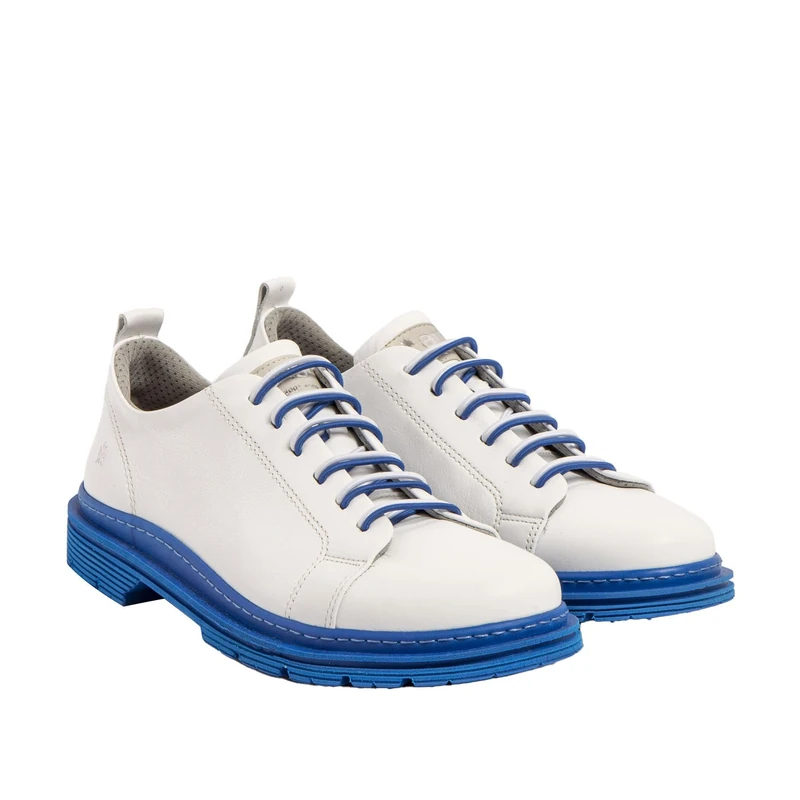 Art 1897 Birmingham, Unisex Adult Sneakers, Nappa White Blue, 6 UK
