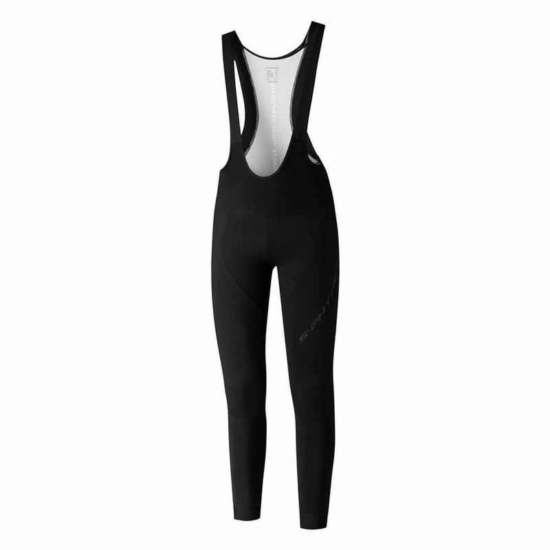 SHIMANO S-phyre Wind Bibtight W/O Ch – Unisex Adult Bib Shorts Black/White