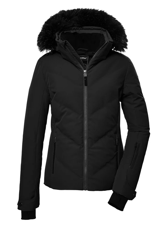 Killtec Women's Ksw 58 Wmn Ski Qltd Ski Jacket/Quilted Jacket with Removable Hood and Snow Guard
