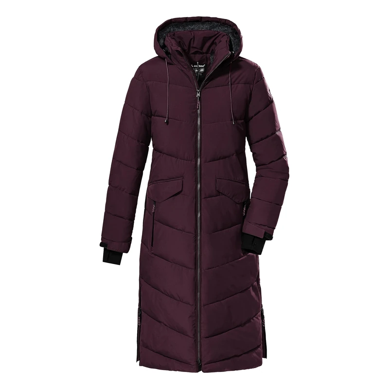 Killtec Ladies Kow 62 Wmn Qltd Ct Winter Coat Down Look Hooded Coat
