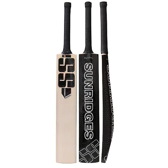 SS Magnum Pro English-Willow Cricket Bat (SH), white, black