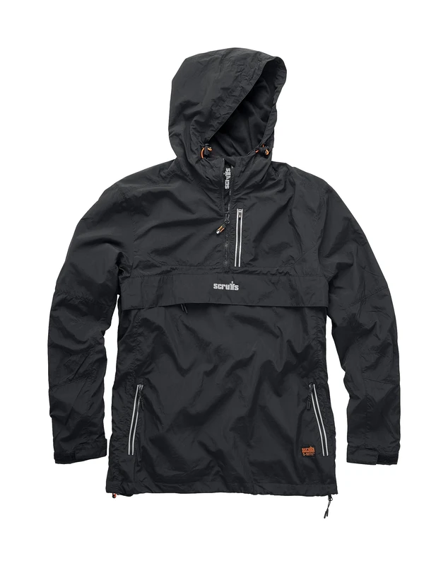 Scruffs Eco Overhead Jacket | Lightweight | Water-resistant | Black M (T55629)