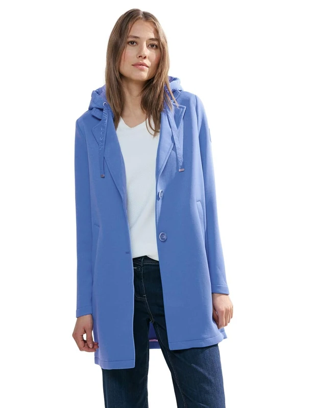 Cecil Women's B100982 Jacket, Blue (Water Blue), 12