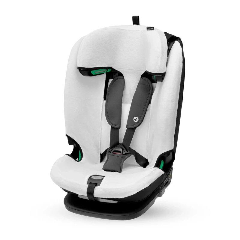 Maxi-Cosi Organic Cotton Summer Cover for Titan Plus i-Size, Child Car Seat Cover, Breathable and Moisture-Absorbing Material, Machine Washable, Sustainable Cotton, Natural White