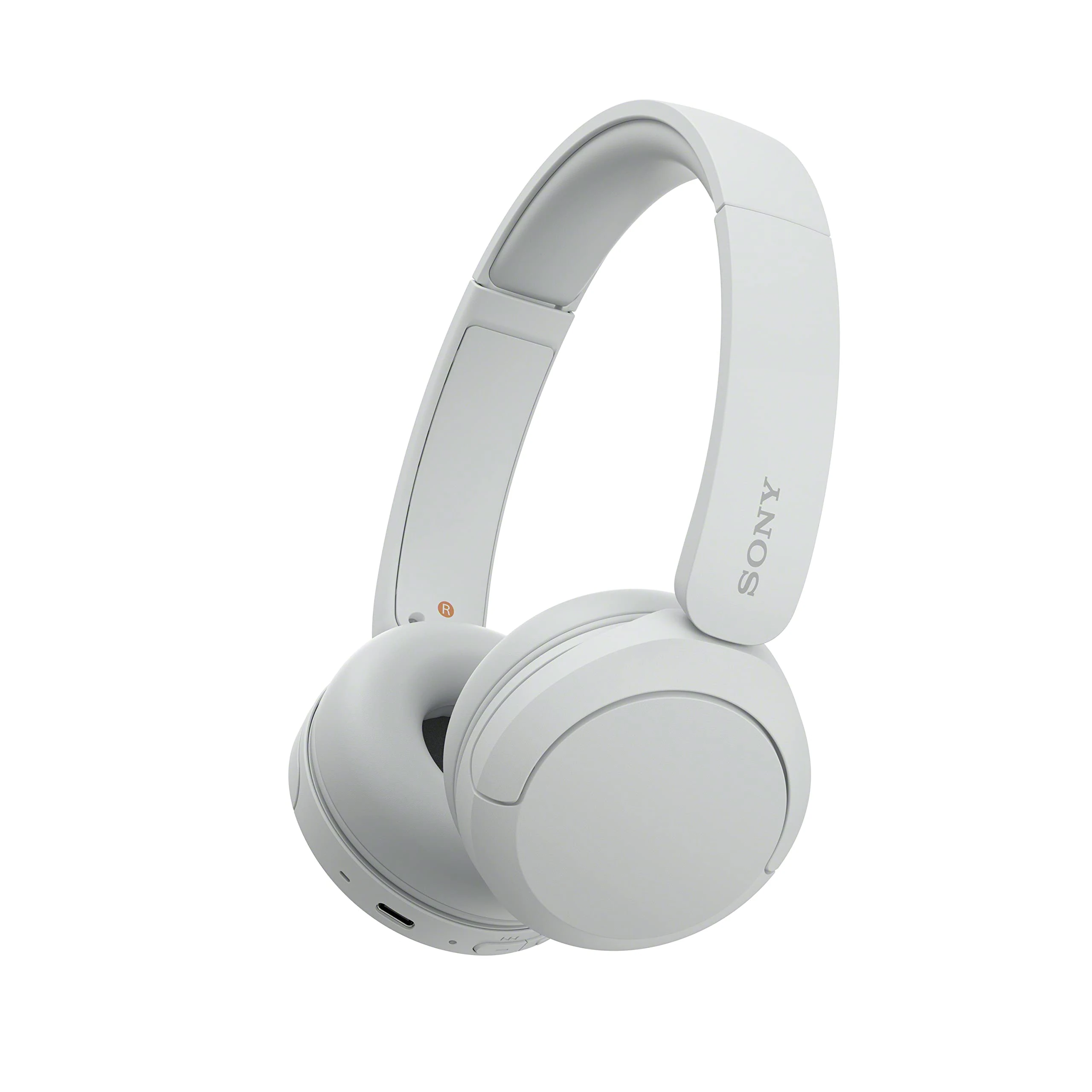 Sony WH-CH520 Wireless Bluetooth Headphones - up to 50 Hours Battery Life with Quick Charge, On-ear style - White (Renewed)