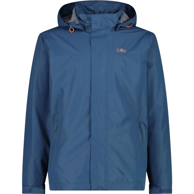 CMP MEN'S JACKET SNAPS HOOD BLUESTEEL S