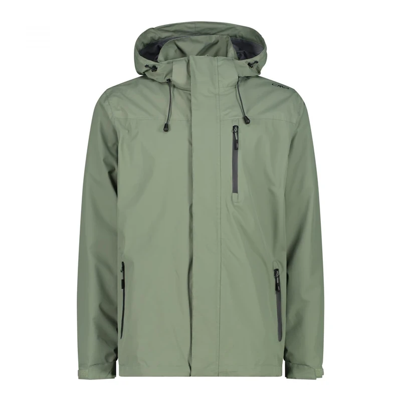 CMP MENS JACKET ZIP HOOD WITH VENTILATION, SALVIA, M - Image 1