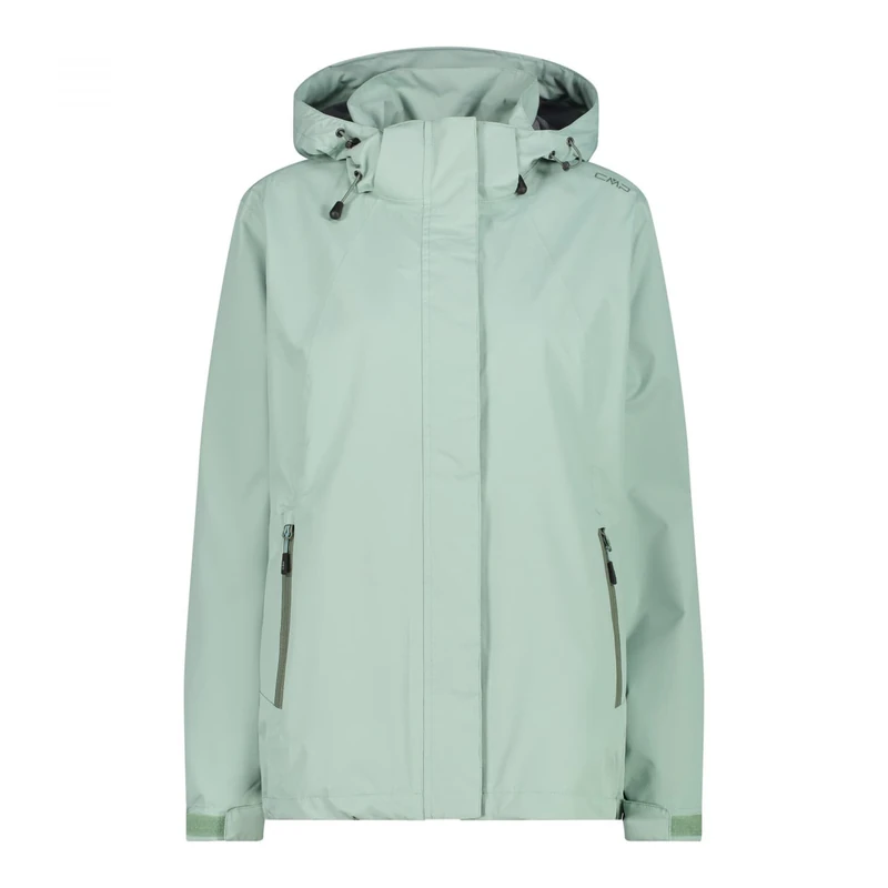 CMP WOMENS JACKET ZIP HOOD WITH VENTILATION, JADE, S