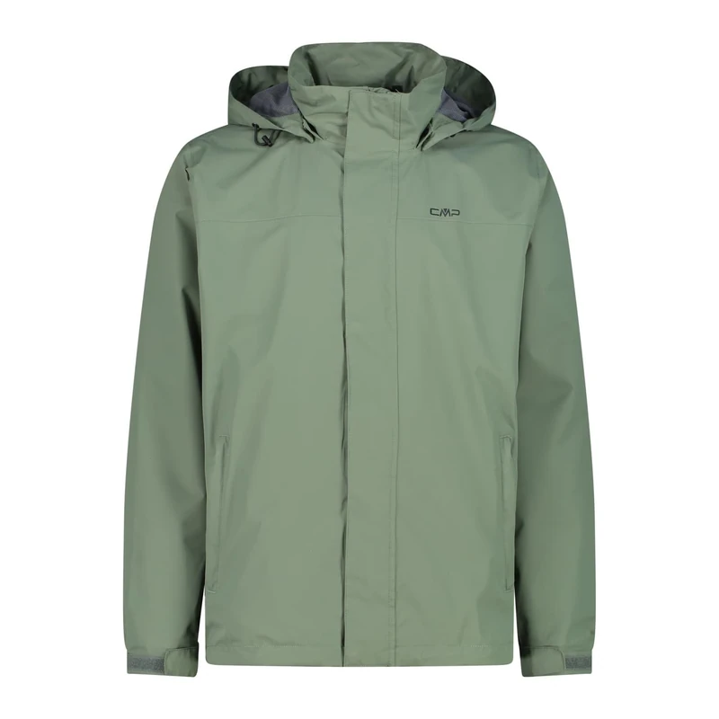 CMP MENS JACKET SNAPS HOOD, SALVIA, 5XL