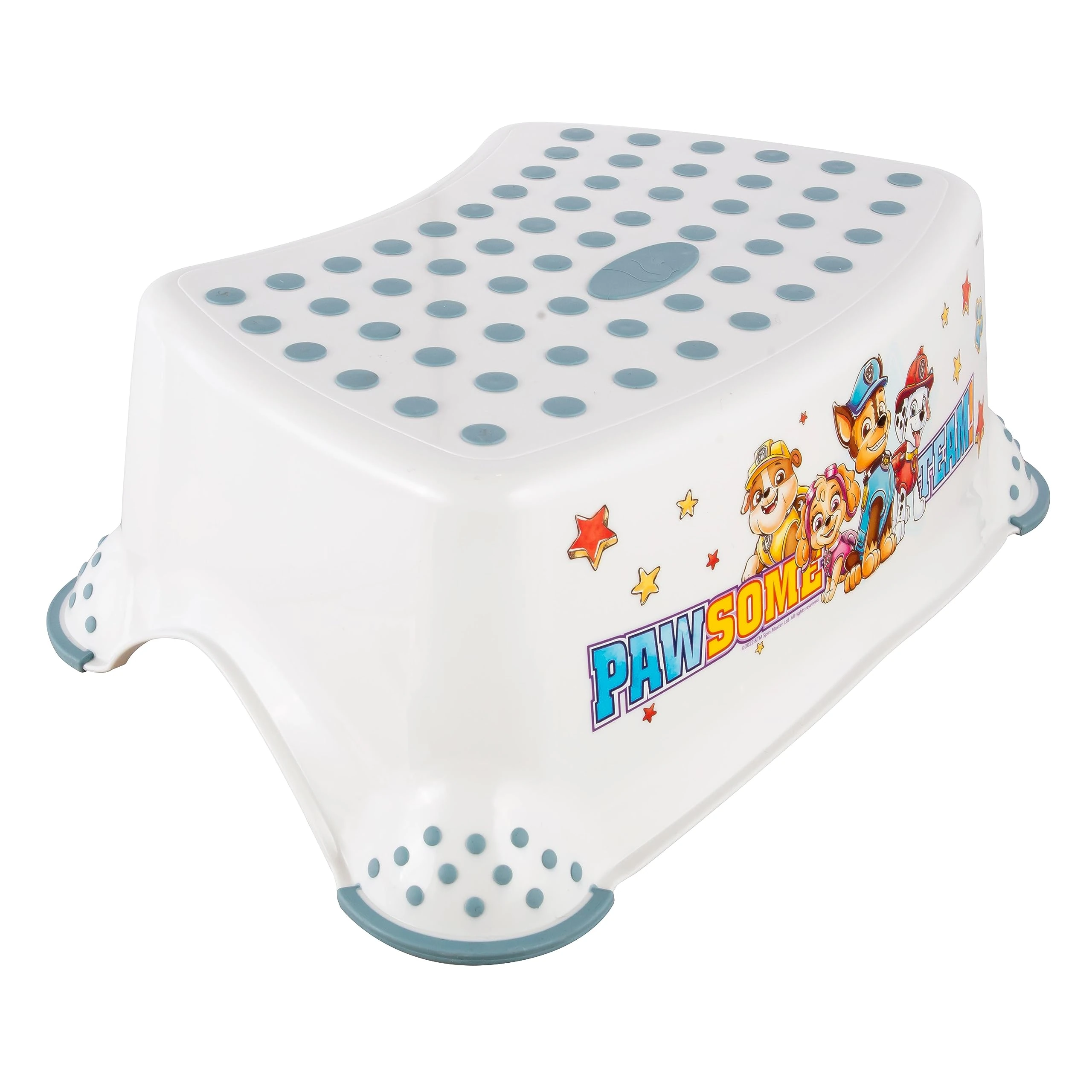 keeeper Paw Patrol Step Stool, From Approx. 3 to 14 Years, Anti-Slip Function, Tomek, White