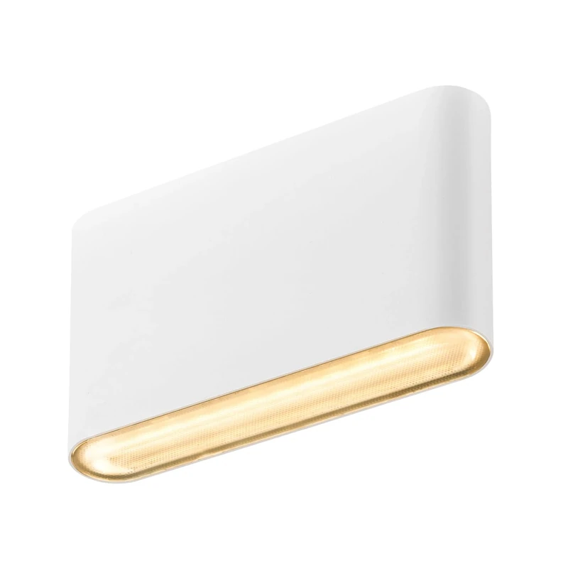 SLV Oval 14 Up/Down Wall Light, Outdoor Light, Outdoor Lighting of Walls and House Entrance, 2700/3000K, 6W, White