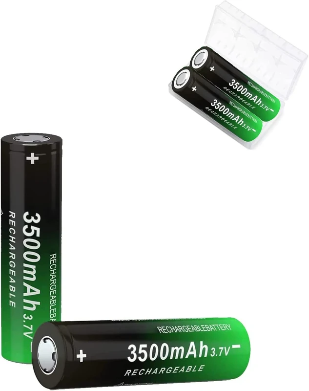 AUKIDO 3.7V 3500mAh NiMH Battery 2-Pack - Capacity for Headlamp