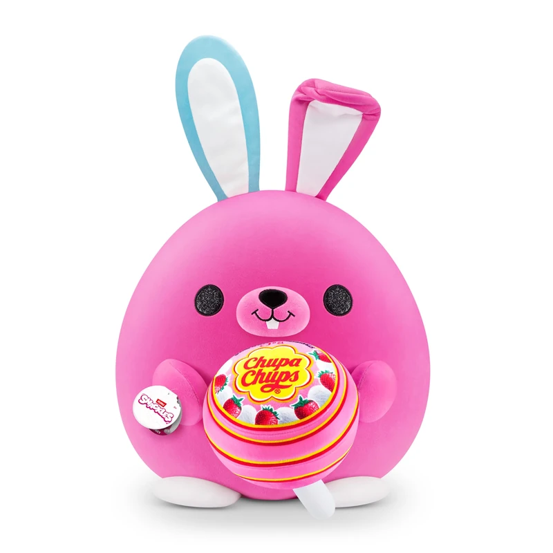 Snackles Easter Bunny Super Sized 35 cm (Chupa Chups) by ZURU, Cuddly Plush Rabbit, Easter Gift for Kids - Image 1